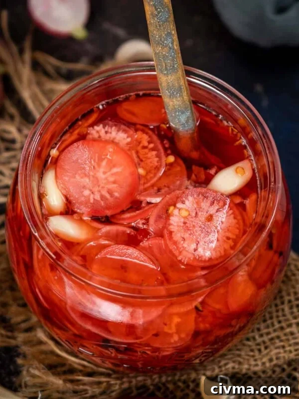 Pickled radishes