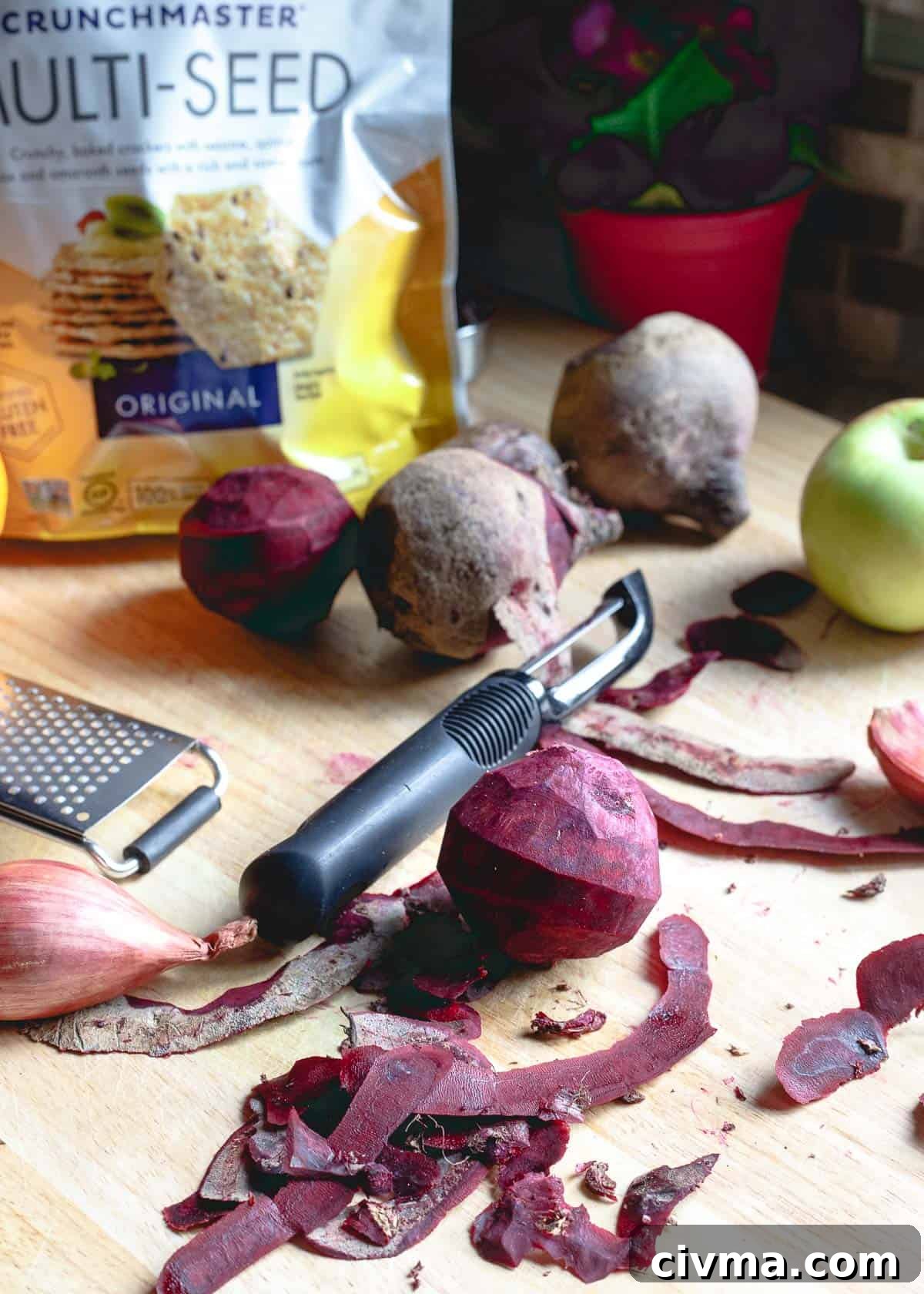 Beets cooked down with apples, raisins and lots of winter spices become a lovely chutney perfect for so many things!