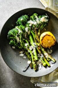 grilled broccolini with lemon and parmesan vertical 1