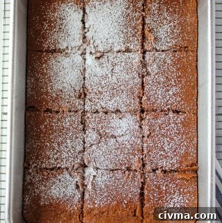 gluten free gingerbread in a baking pan