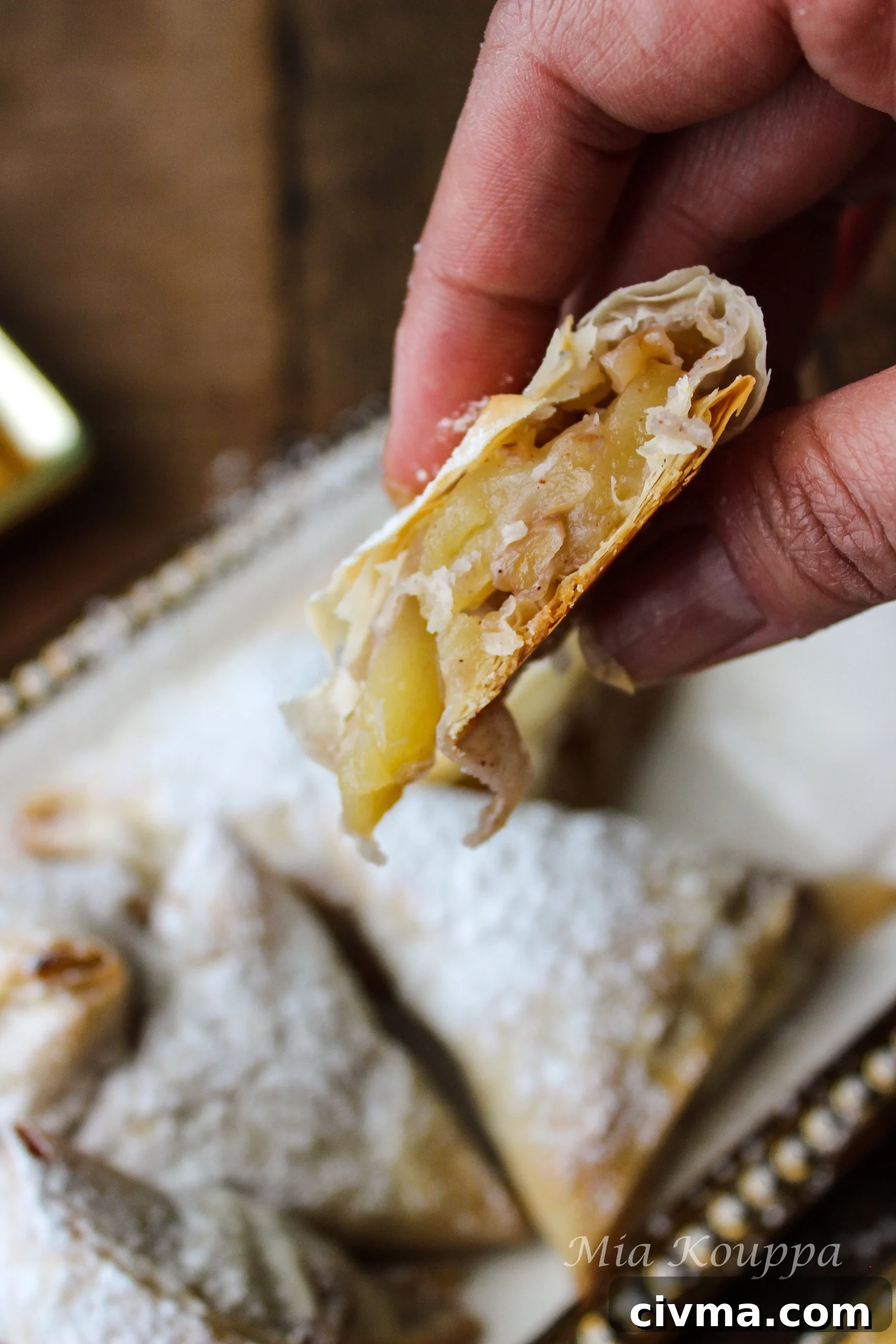Milopitakia Greek Mini Apple Pies with Phyllo 13 Mini apple pies with phyllo or milopitakia (Μηλοπιτάκια)