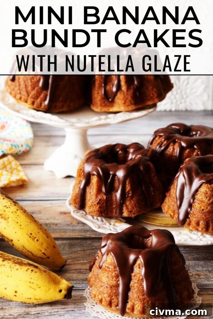 Moist Mini Banana Bundt Cakes 7 Mini banana bundt cakes recipe