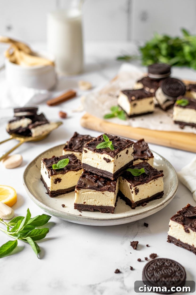 No-Bake Oreo Frozen Cheesecake Bars (Betty Crocker)