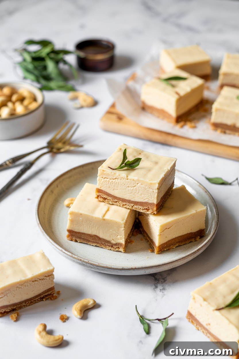 Vegan Frozen Cheesecake Bars with Cashew Filling (Minimalist Baker)
