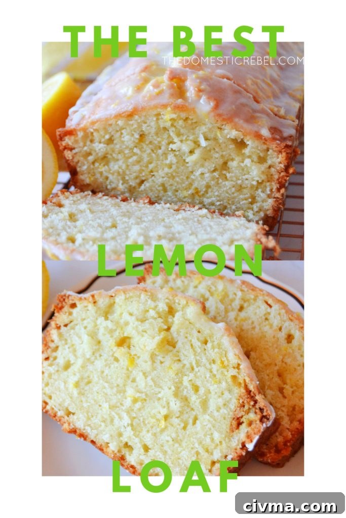 best lemon loaf photo collage