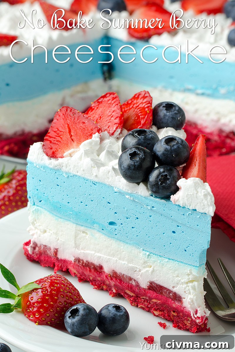 No Bake Summer Berry Cheesecake Recipe