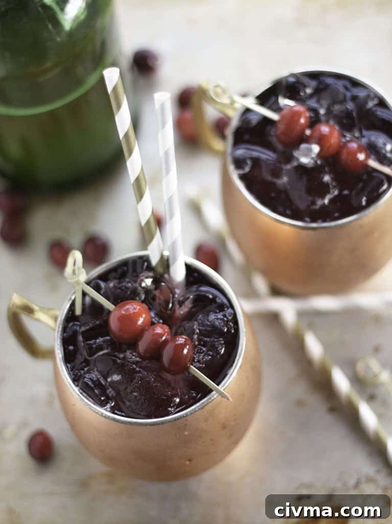 Cranberry Moscow Mules