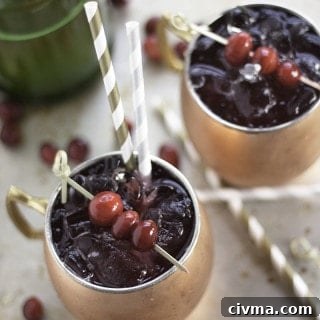 Cranberry Moscow Mules