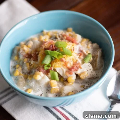 Crockpot Bacon Corn Chowder