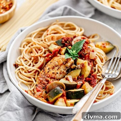 Image for Italian Chicken, Mushroom, and Zucchini Skillet