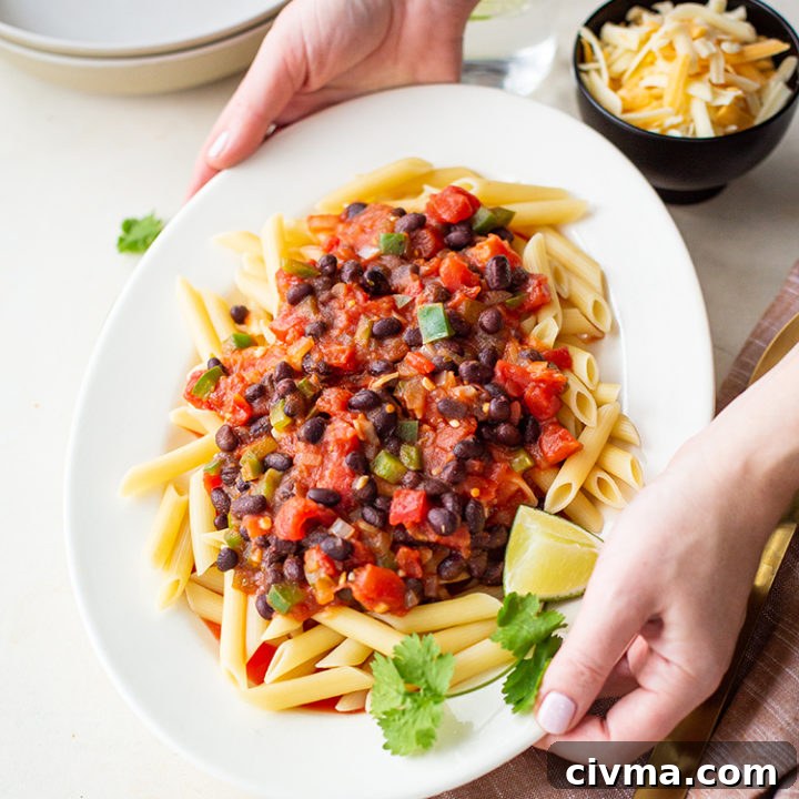 Image for Southwestern Black Bean Pasta
