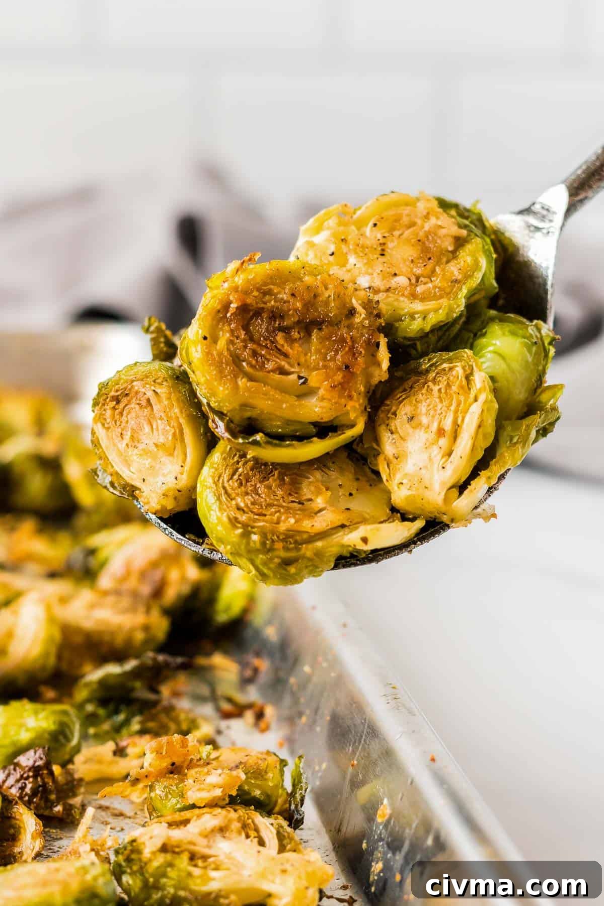 parmesan roasted brussels sprouts