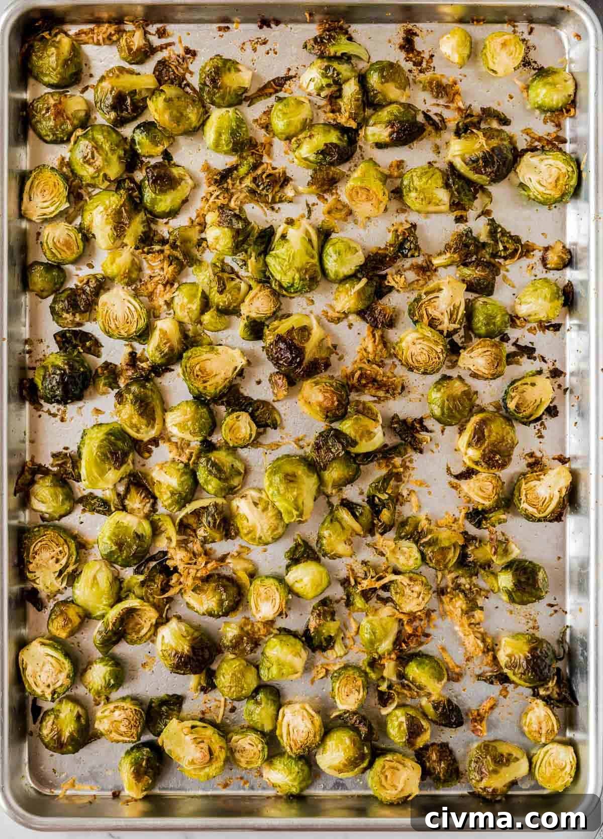 roasted parmesan brussels sprouts