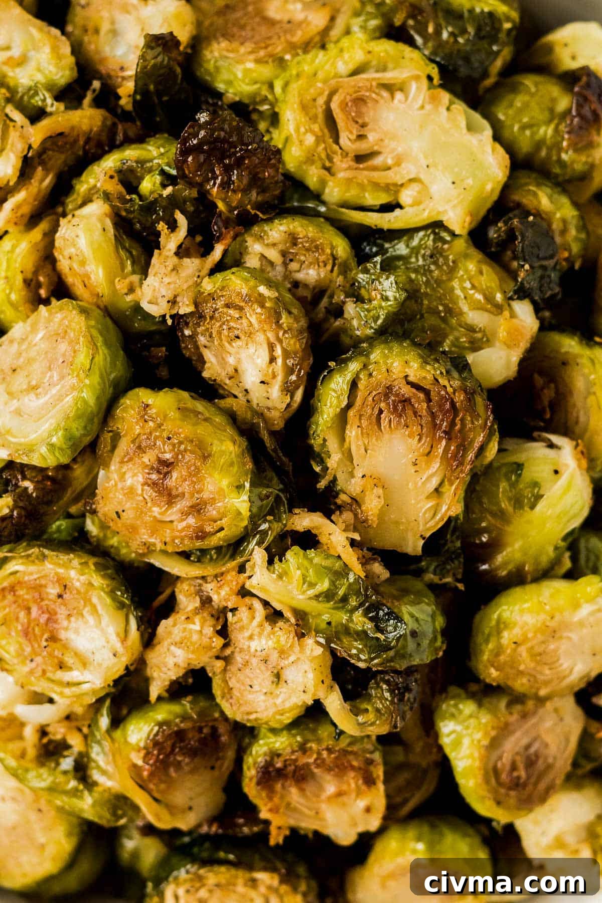parmesan roasted brussels sprouts