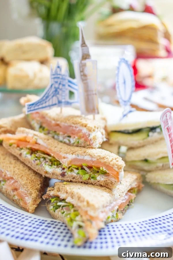 How to Make Tea Sandwiches | Cucumber Tea Sandwiches | Smoked Salmon Tea Sandwiches | Egg Salad Tea Sandwiches