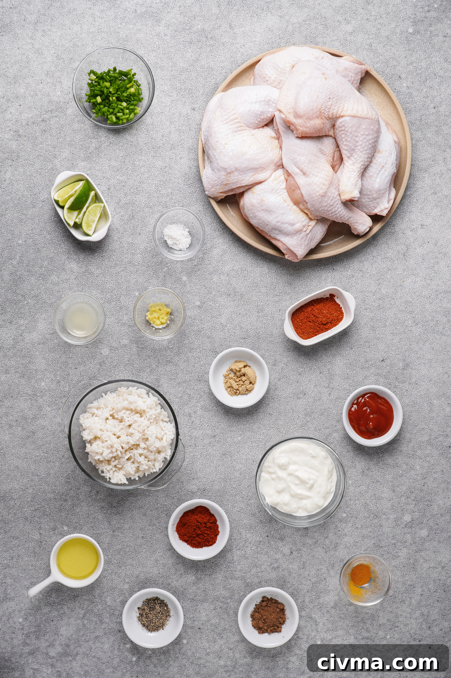 These are my gluten-free ingredients for an unforgettable tandoori chicken dinner.