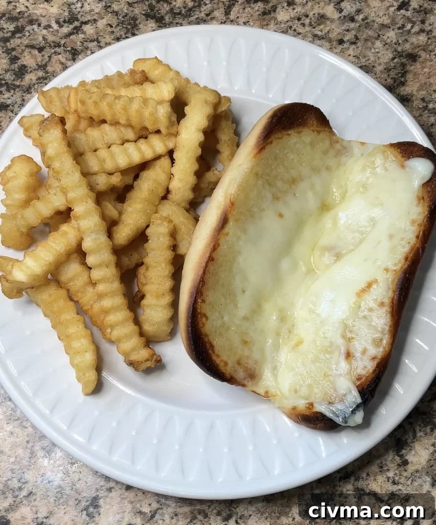 Cheesy toasted rolls for Italian Beef Sandwiches