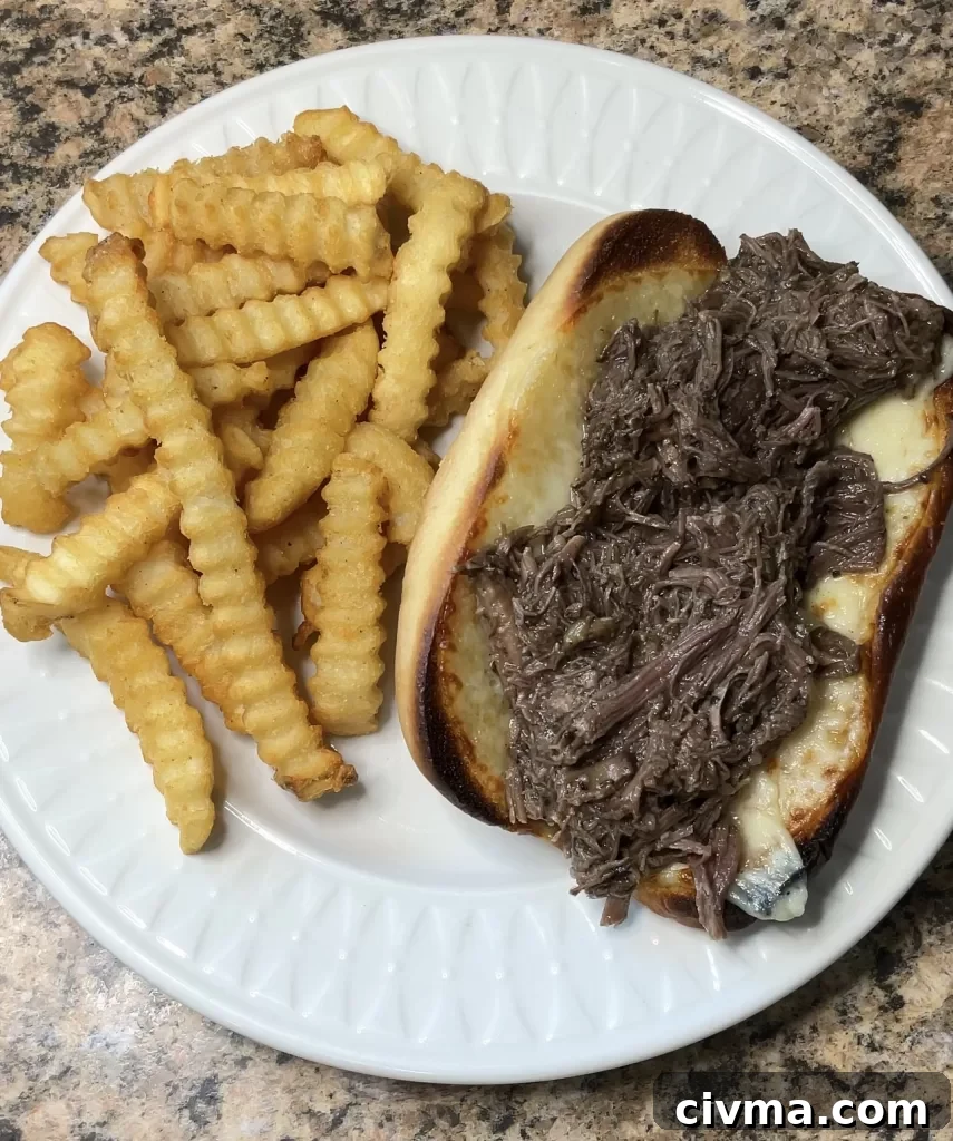 Italian Beef Sandwiches in the Crockpot