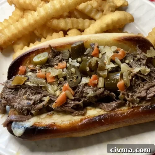 Italian Beef Sandwiches in the Crockpot