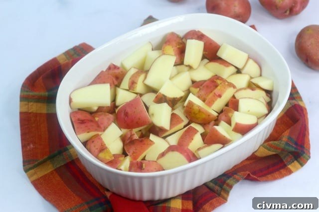 potatoes in a bowl