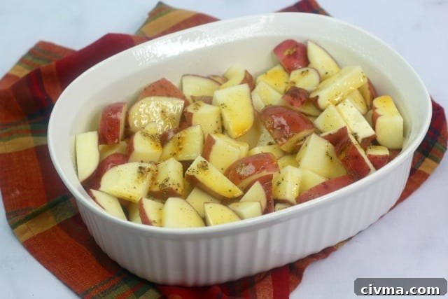 potatoes in a bowl