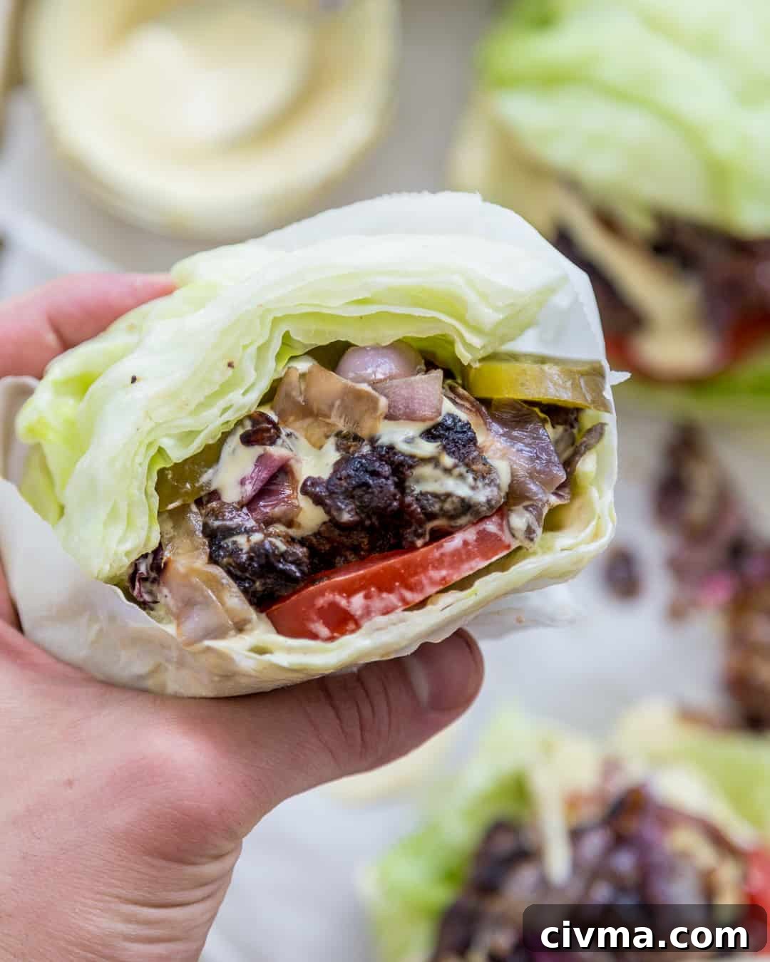 Whole30 Game Burger Caramelized Onions Dijonnaise Paleo Primal Gourmet Easy Grilling Recipe