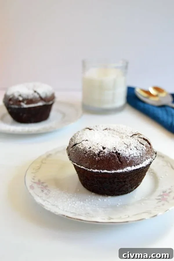 Chocolate Lava Cakes - Ready in less than an hour! A one-way ticket to chocolate nirvana 