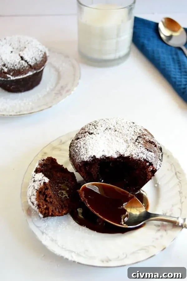 Chocolate Lava Cakes - Ready in less than an hour! A one-way ticket to chocolate nirvana 