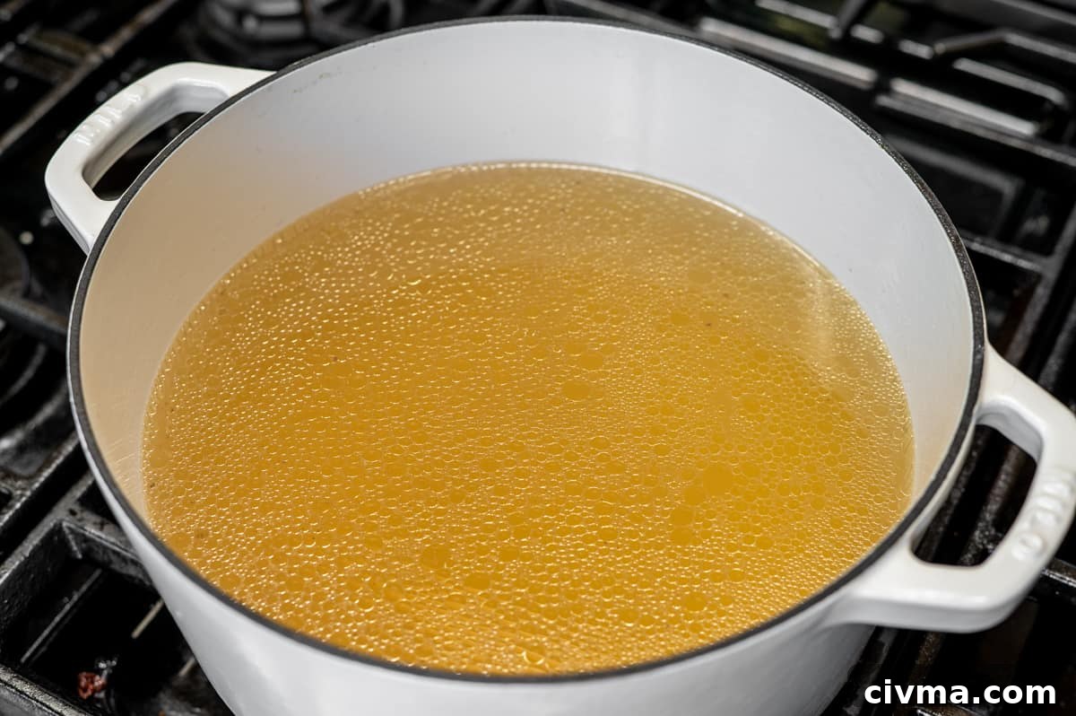 Spicy Chicken Noodle Soup Recipe 14 strained soup broth.