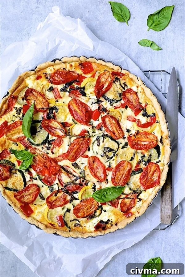 Provencal Vegetable and Goat Cheese Tart