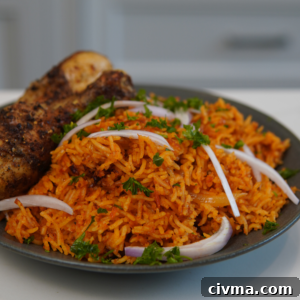 Finished jollof rice