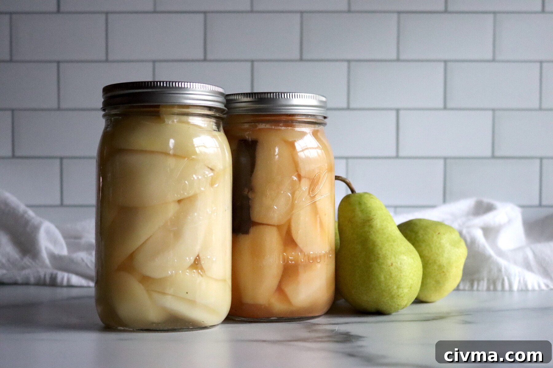 Canning Pear in Syrup and Juice