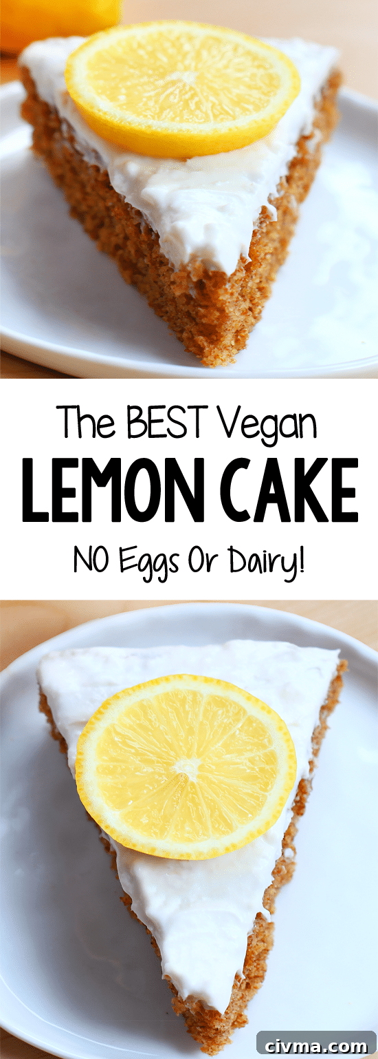 The Best Frosted Vegan Lemon Cake Recipe