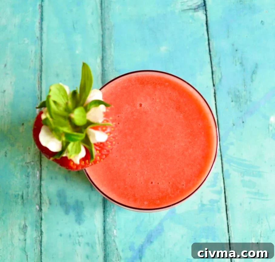 watermelon strawberry smoothie 1