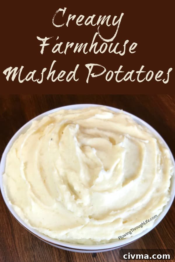 bowl of rich and creamy mashed potatoes