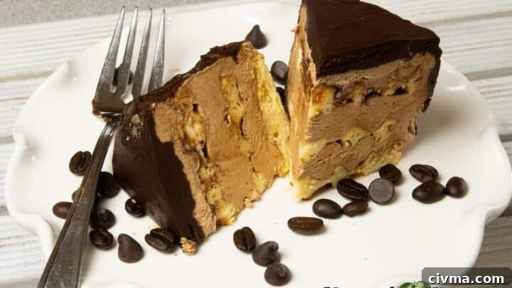 coffee crisp chaffle slices on plate