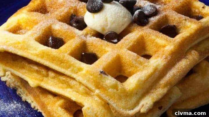 Keto Chocolate Chip Waffles Recipe