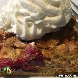 Pumpkin Cranberry Chaffle Pudding with Whip Cream
