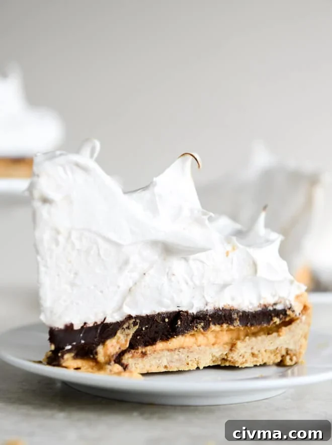 pumpkin s'mores tart I howsweeteats.com