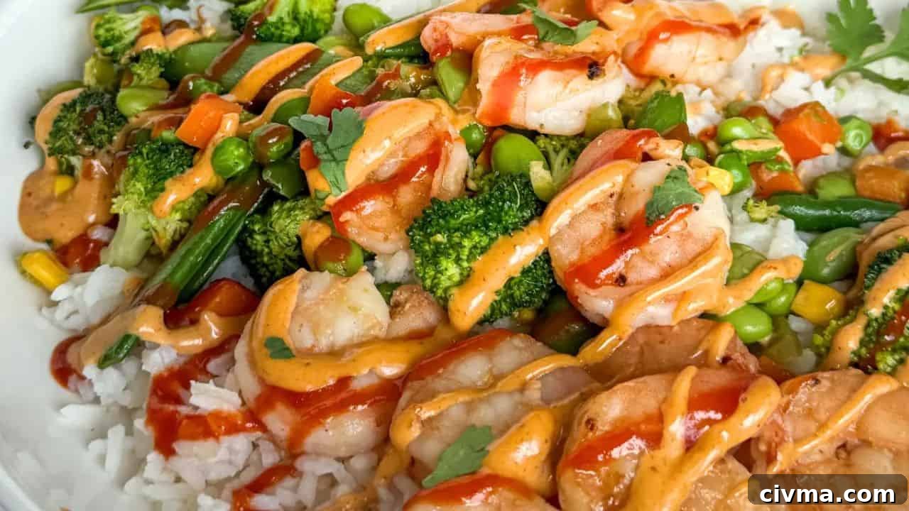 Customizable Shrimp and Rice Bowl