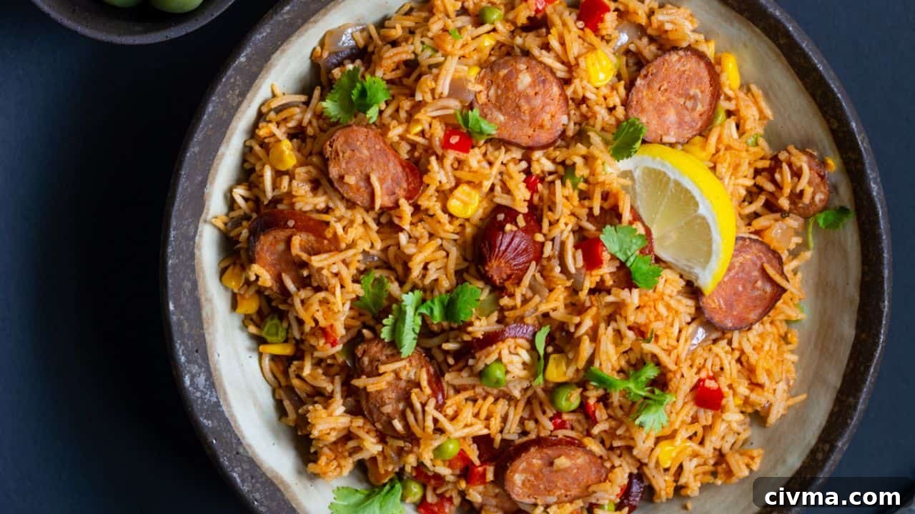 One-Pot Spanish Rice with Chorizo