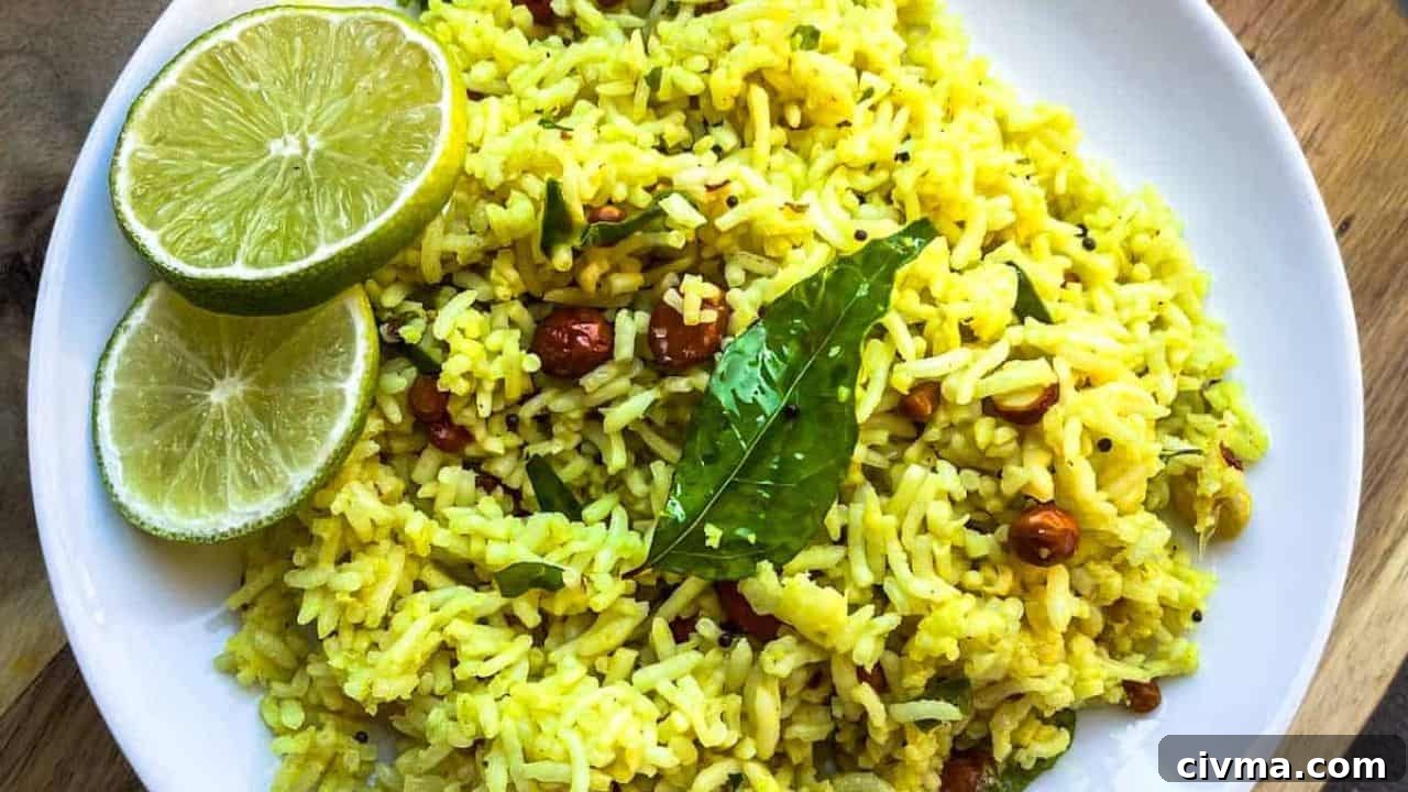 Lemon Rice with Leftover Rice
