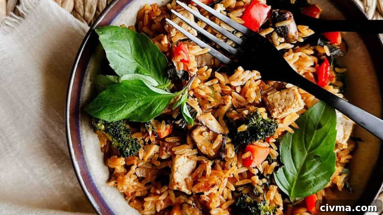Vegan Thai Basil Fried Rice