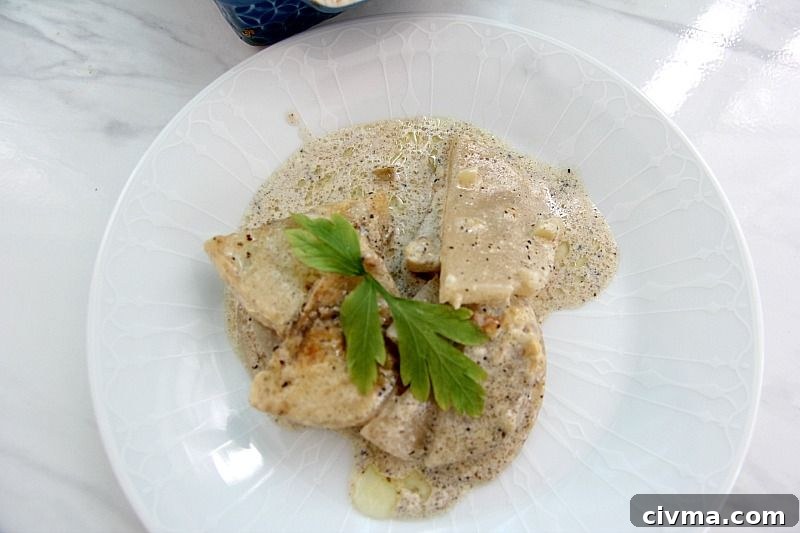 turnip gratin served on a plate