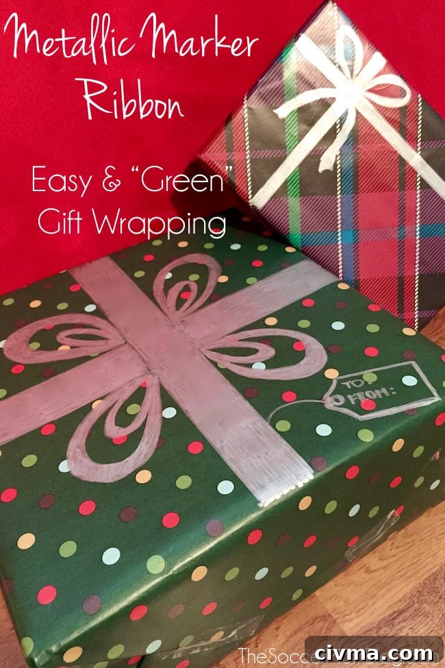 A super easy Christmas gift wrapping technique that saves time, money, and reduces waste.