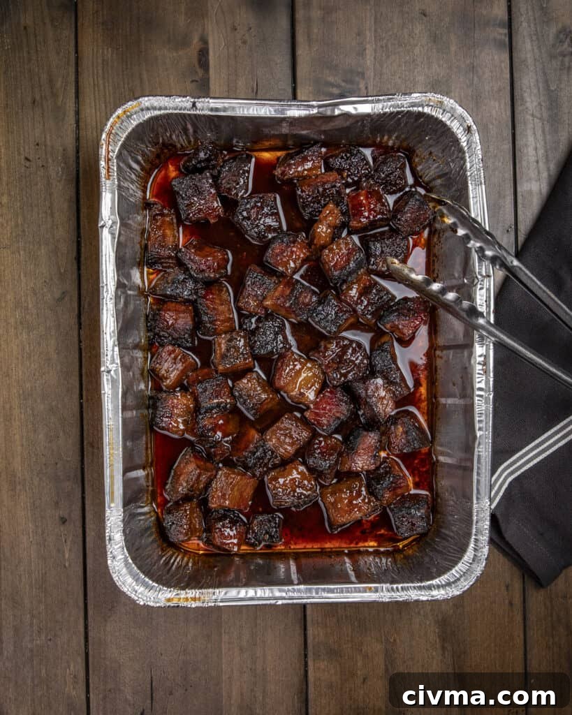 Finished burnt ends