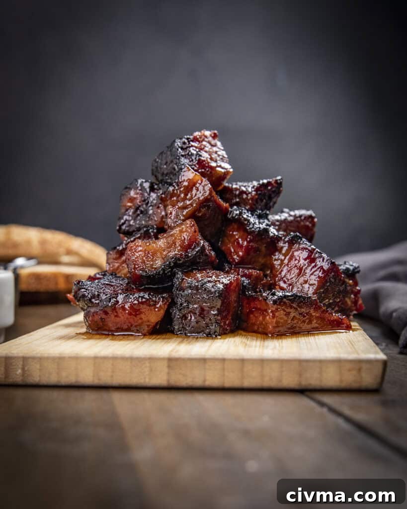 Slicing brisket point