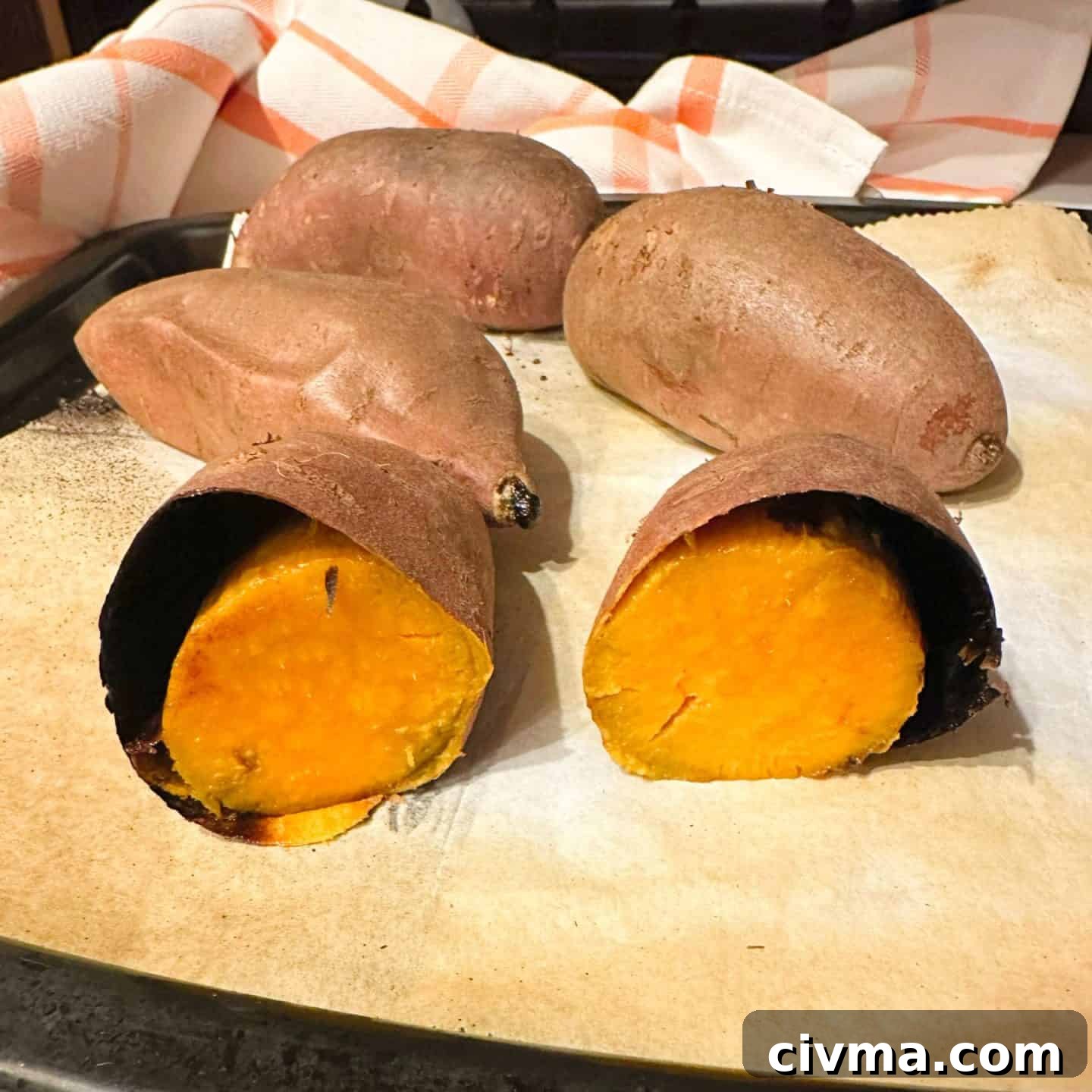 Cooking sweet potatoes for sweet potato pie