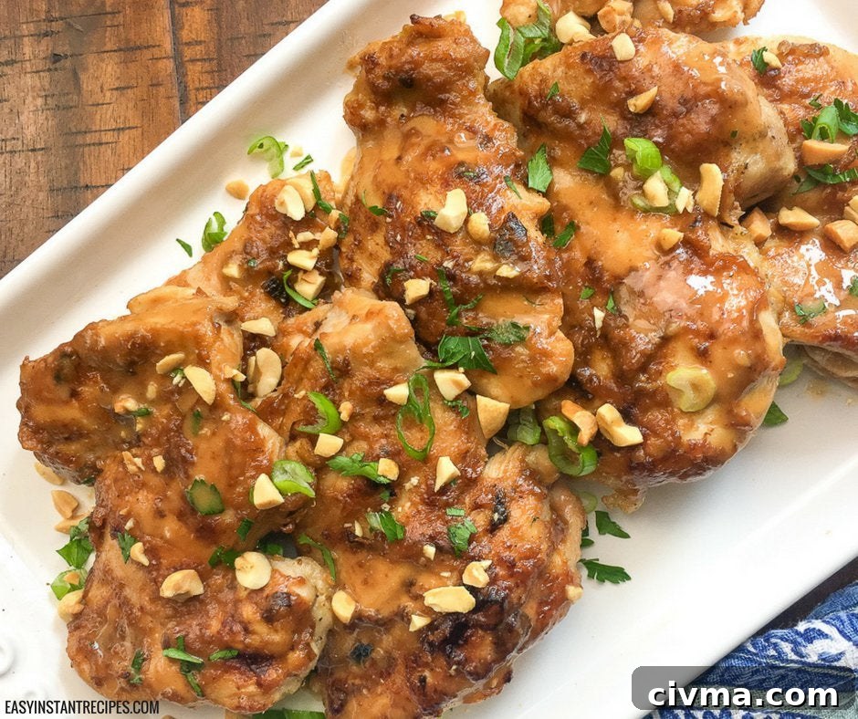 Instant Pot Thai Peanut Chicken
