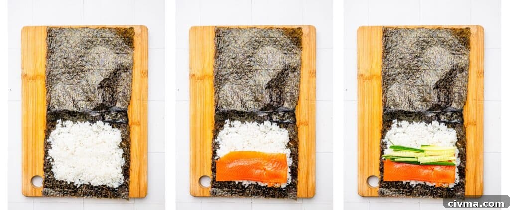 How to make a sushi burrito.